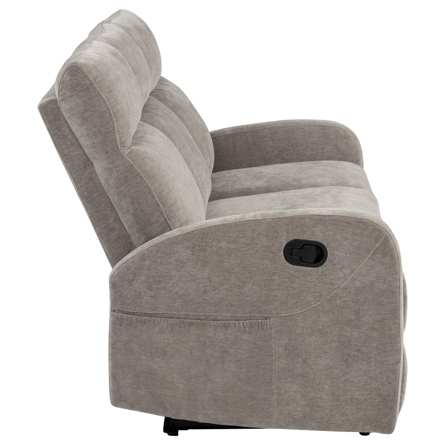 Hamilton Chenille Manual Reclining Sofa Sand