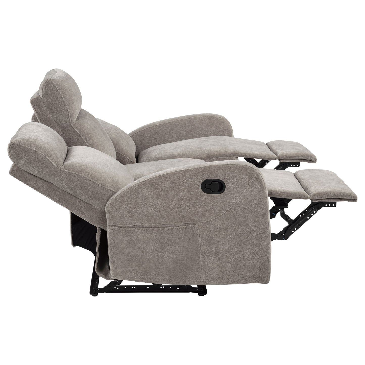 Hamilton Chenille Manual Reclining Sofa Sand
