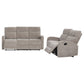Hamilton 2-piece Chenille Manual Reclining Sofa Set Sand