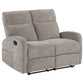 Hamilton 2-piece Chenille Manual Reclining Sofa Set Sand