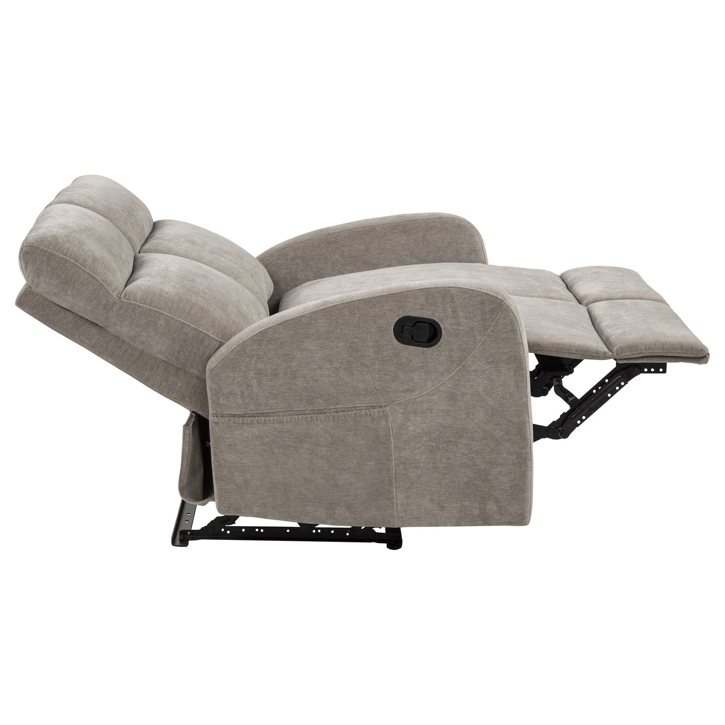 Hamilton 3-piece Chenille Manual Reclining Sofa Set Sand