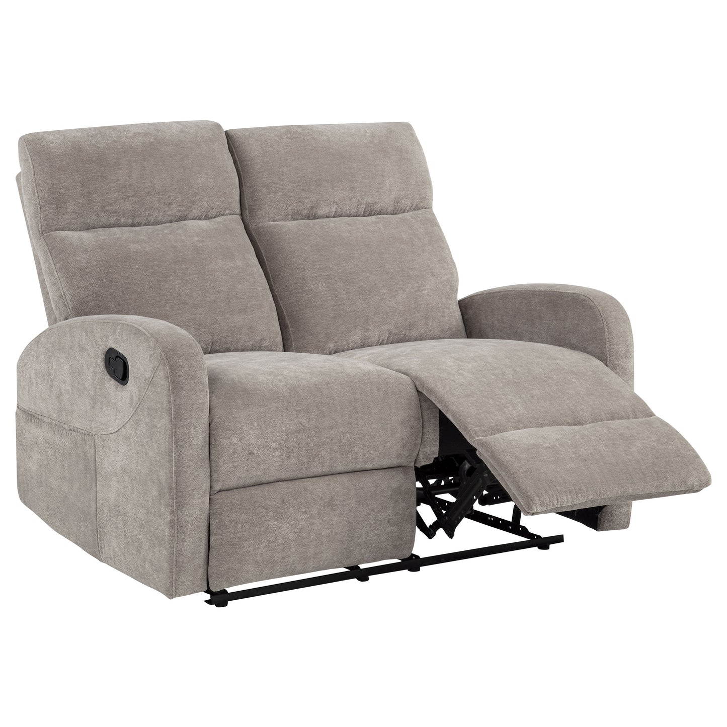 Hamilton Chenille Manual Reclining Loveseat Sand