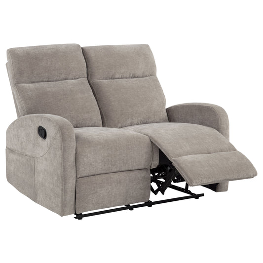 Hamilton Chenille Manual Reclining Loveseat Sand