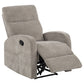 Hamilton Chenille Manual Recliner Sand