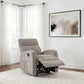 Hamilton Chenille Manual Recliner Sand