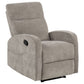 Hamilton Chenille Manual Recliner Sand