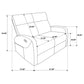Hamilton Chenille Manual Reclining Loveseat Charcoal Grey