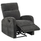 Hamilton Chenille Manual Recliner Charcoal Grey