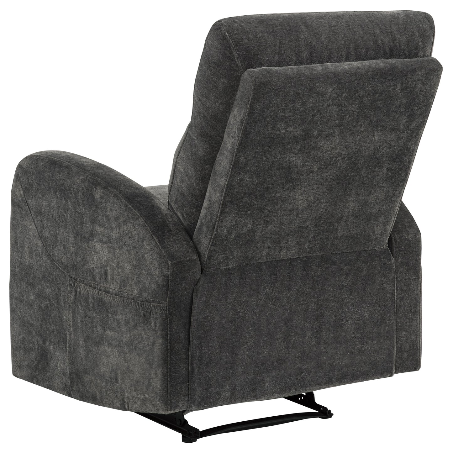 Hamilton Chenille Manual Recliner Charcoal Grey
