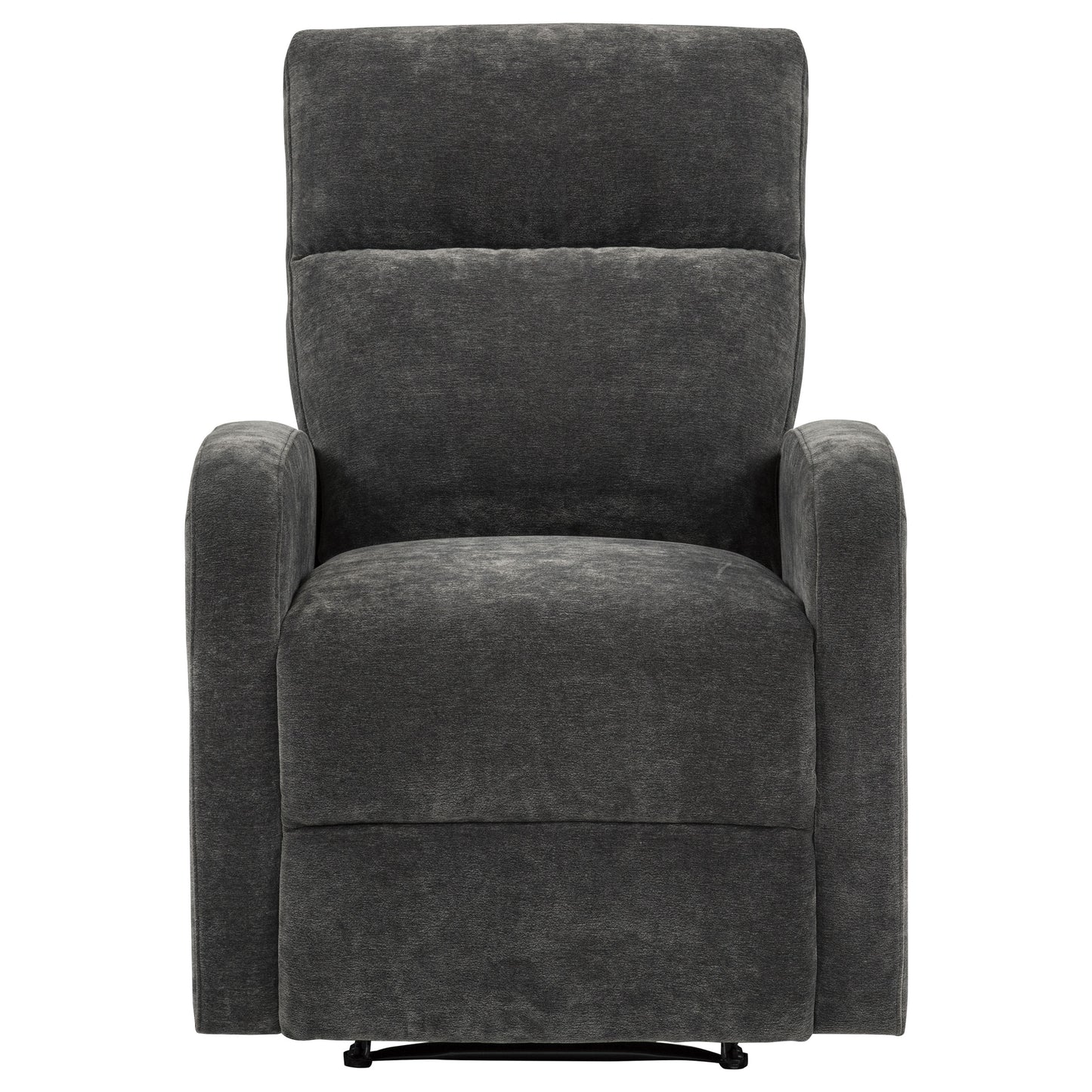 Hamilton Chenille Manual Recliner Charcoal Grey