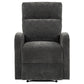 Hamilton Chenille Manual Recliner Charcoal Grey