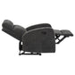 Hamilton Chenille Manual Recliner Charcoal Grey