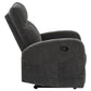 Hamilton Chenille Manual Recliner Charcoal Grey