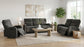 Hamilton Chenille Manual Recliner Charcoal Grey