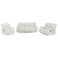 Camila 3-piece Upholstered Reclining Sofa Set White