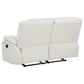 Camila 3-piece Upholstered Reclining Sofa Set White