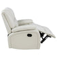 Camila 3-piece Upholstered Reclining Sofa Set White
