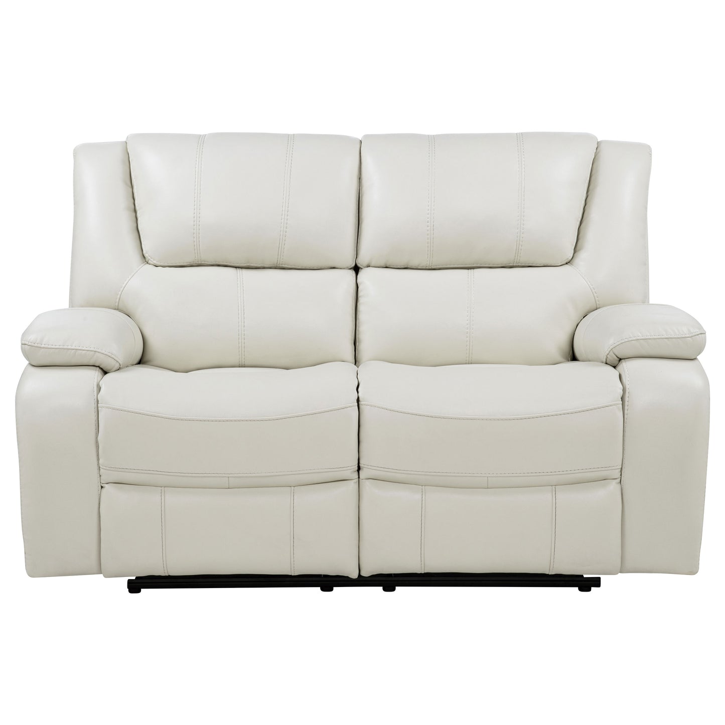 Camila Upholstered Motion Reclining Loveseat White