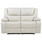 Camila Upholstered Motion Reclining Loveseat White