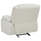 Camila Upholstered Glider Recliner Chair White