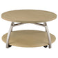 Dacre Round Engineered Wood Top Coffee Table Greige