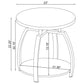Dacre 2-piece Round Coffee and End Table Set Greige