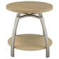Dacre 3-piece Round Coffee and End Table Set Greige