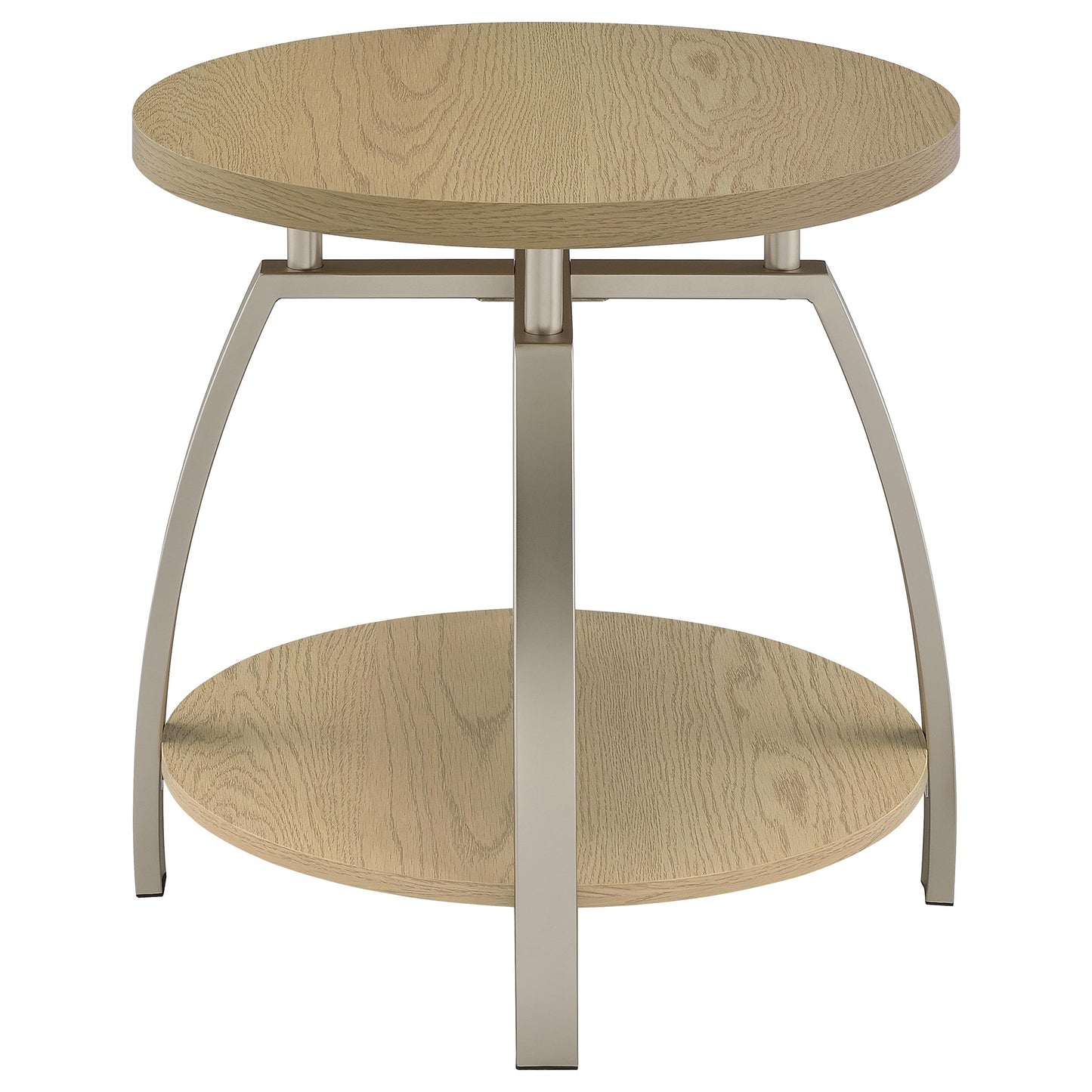 Dacre 3-piece Round Coffee and End Table Set Greige