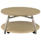 Dacre 3-piece Round Coffee and End Table Set Greige