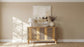 Ervine 3-Door Rope Panel Sideboard Accent Storage Cabinet Natural