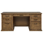 Altidore 68-inch 7-drawer Executive Home Office Desk Distressed Brown