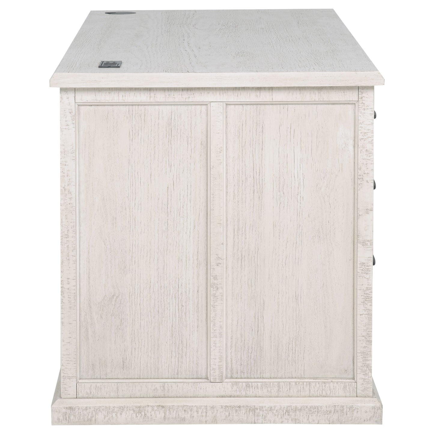 Altidore 68-inch 7-drawer Executive Home Office Desk Distressed White