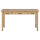 Vermes 55-inch 3-drawer Writing Desk with Power Outlet Light Ash