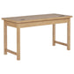 Vermes 55-inch 3-drawer Writing Desk with Power Outlet Light Ash