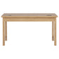 Vermes 55-inch 3-drawer Writing Desk with Power Outlet Light Ash
