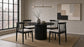 Hamlyn 47-inch Round Wood Dining Room Table Black