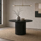 Hamlyn 47-inch Round Wood Dining Room Table Black