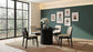 Hamlyn 47-inch Round Wood Dining Room Table Black