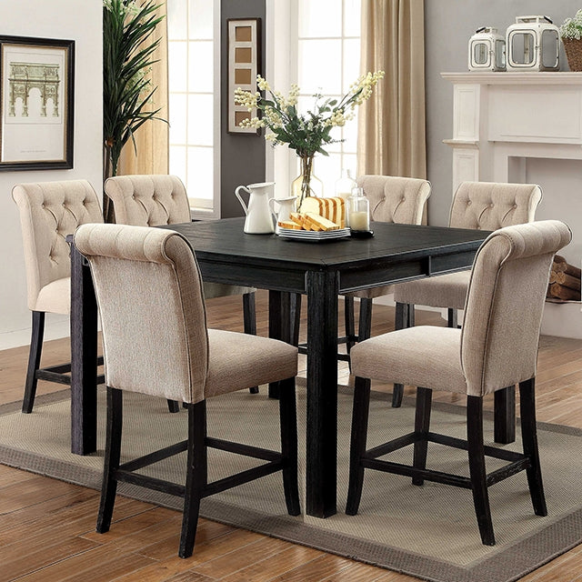 Sania - 7 Pc Counter Ht Table Set