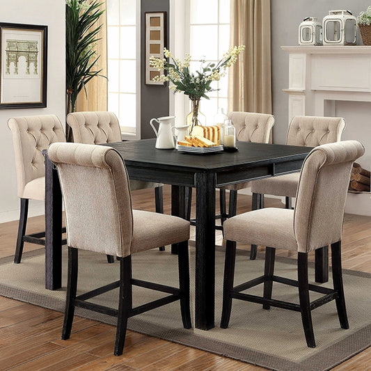 Sania - 7 Pc Counter Ht Table Set