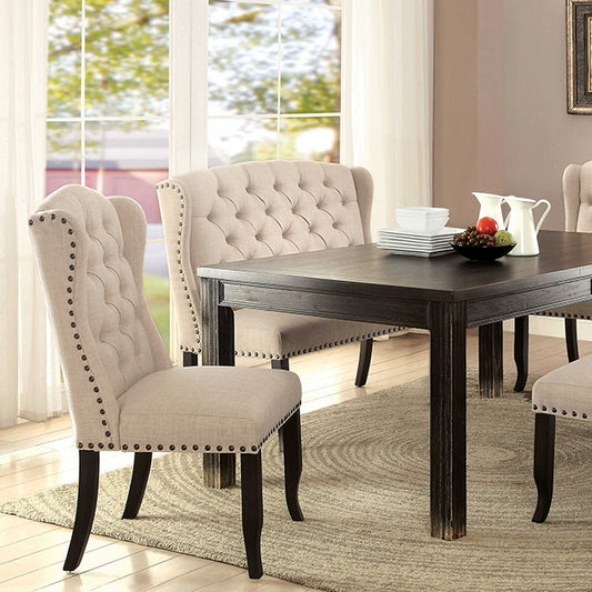Sania - 6 Pc Dining Table Set w/ Bench