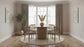 Hamlyn 47-inch Round Wood Dining Room Table Natural Oak
