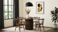 Hamlyn 47-inch Round Wood Dining Room Table Walnut