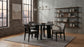 Redbridge Upholstered Side Chair Grey and Black (Set of 2)