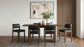 Decker 7-piece 70-inch Counter Height Dining Set Black and Walnut