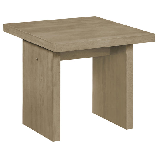 Decker Square Occasional Side End Table Natural Oak