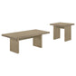 Decker 2-piece Coffee and End Table Set Natural Oak