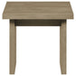 Decker 2-piece Coffee and End Table Set Natural Oak