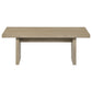 Decker 2-piece Coffee and End Table Set Natural Oak