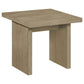 Decker 3-piece Coffee and End Table Set Natural Oak